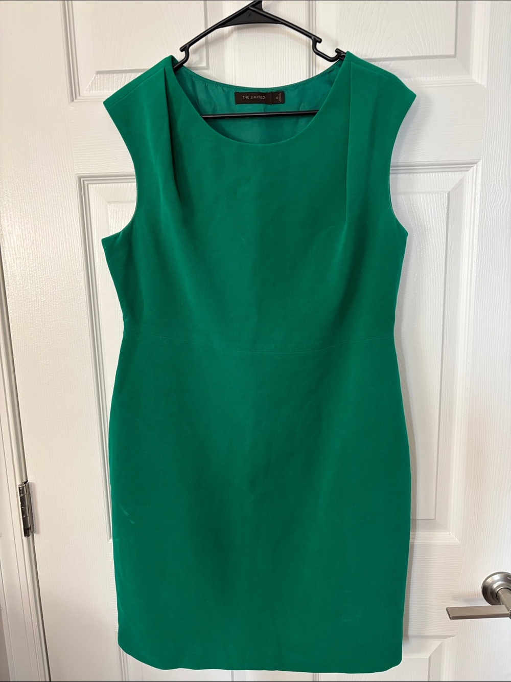 The Limited Kelly Green Sleeveless Sheath Dress